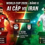 Nhận định bóng đá trận Ai Cập vs Iran tại bảng G World Cup 2026, màn đối đầu tâm điểm giữa Mohamed Salah và Mehdi Taremi.